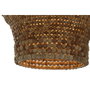 DKD Home Decor Lámpara de Techo de Madera y Hierro Natural 50x50x78 cm