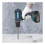 Makita DHP482RFX9 Taladro Percutor Atornillador 18V Sin Escobillas, 2 Baterías 3 Ah, 1900 RPM, Capacidad 1.3 cm, Incluye 92 Brocas y Maletín