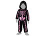 Disfraz Mono de Esqueleto Rosa con Capucha para Bebé Unisex 24 Meses, Tema Halloween, Halloween