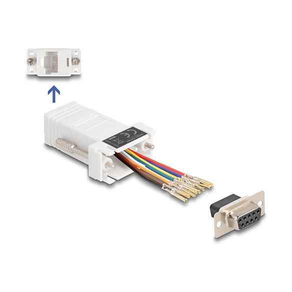 DeLOCK 67105 Adaptador de montaje VGA a RJ45 Blanco DeLOCK 67105 Adaptador de montaje VGA a RJ45 Blanco