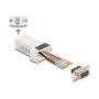 DeLOCK 67105 Adaptador de montaje VGA a RJ45 Blanco
