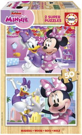 EDUCA BORRAS Puzzle Minnie Mouse 2x50 Piezas