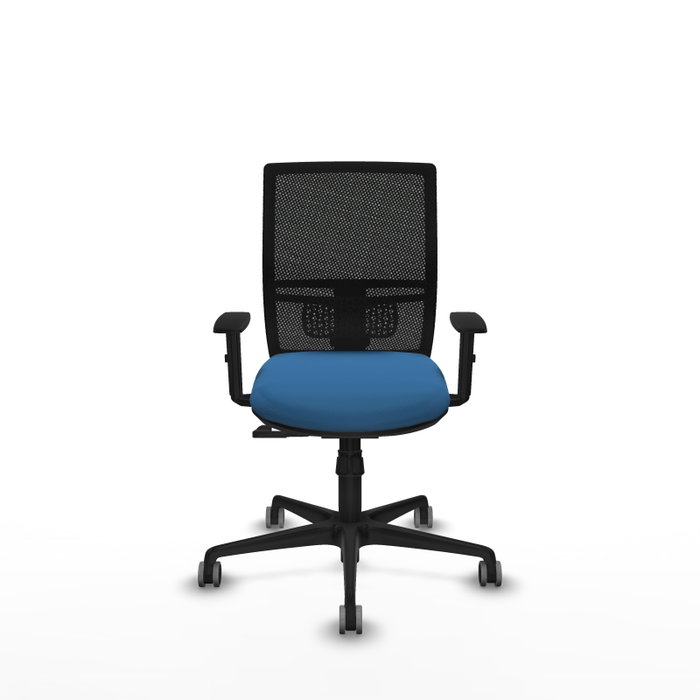 PIQUERAS Y CRESPO Silla de oficina Yunquera con mecanismo Sincro, Azul claro y Negro PIQUERAS Y CRESPO Silla de oficina Yunquera con mecanismo Sincro, Azul claro y Negro