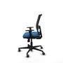 PIQUERAS Y CRESPO Silla de oficina Yunquera con mecanismo Sincro, Azul claro y Negro