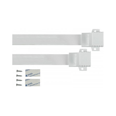 Alcasa 8055-F23QW Cable de extensión RJ45 plano hembra-hembra, 0.3m/30cm, Blanco - Pasacables para ventana