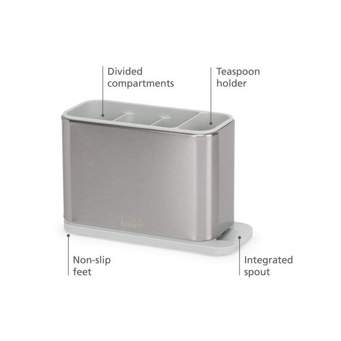 Joseph Joseph Surface Escurridor de Cubiertos de Acero Inoxidable en Plata
