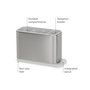 Joseph Joseph Surface Escurridor de Cubiertos de Acero Inoxidable en Plata
