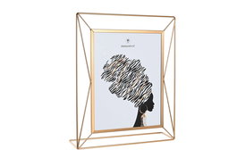 DKD Home Decor Marco de Foto 20x25 cm Dorado Metal Cristal 5.5 x 33 x 28 cm