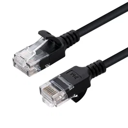 Microconnect V-UTP6A005S-SLIM Cable de red Cat6a U/UTP Slim Negro 0,5 m