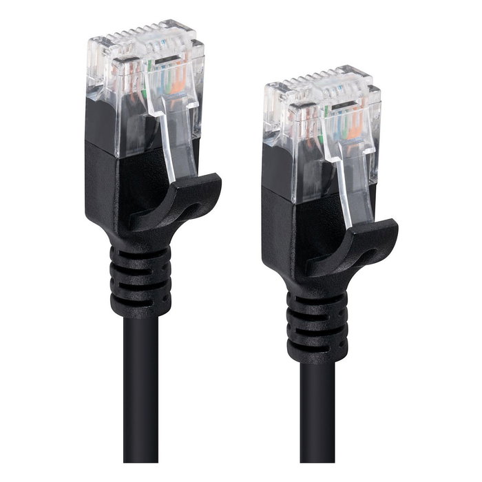 Microconnect V-UTP6A005S-SLIM Cable de red Cat6a U/UTP Slim Negro 0,5 m