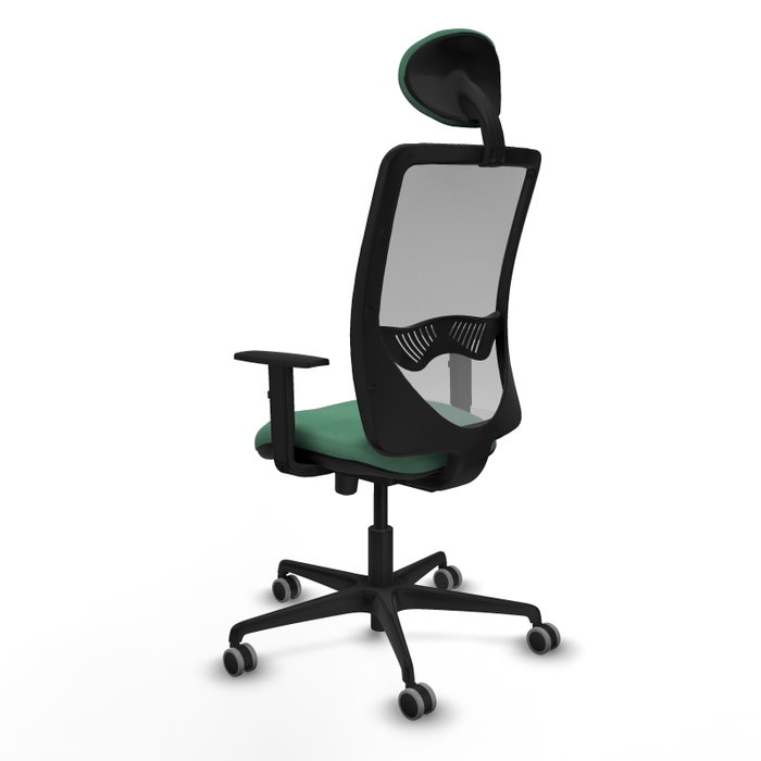 PIQUERAS Y CRESPO Silla de oficina Zulema con mecanismo Sincro/Traslack, Verde esmeralda y Gris PIQUERAS Y CRESPO Silla de oficina Zulema con mecanismo Sincro/Traslack, Verde esmeralda y Gris