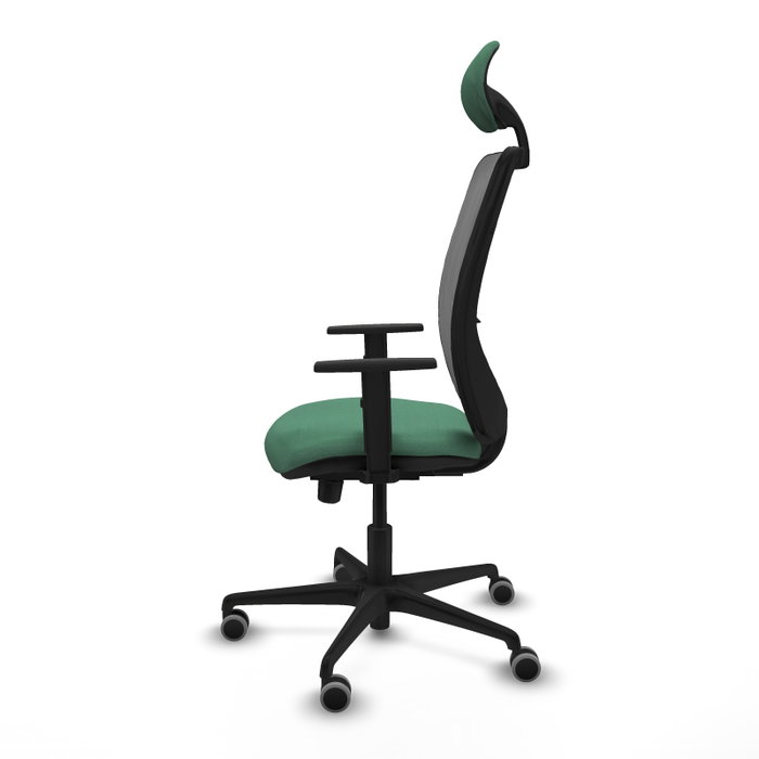 PIQUERAS Y CRESPO Silla de oficina Zulema con mecanismo Sincro/Traslack, Verde esmeralda y Gris PIQUERAS Y CRESPO Silla de oficina Zulema con mecanismo Sincro/Traslack, Verde esmeralda y Gris