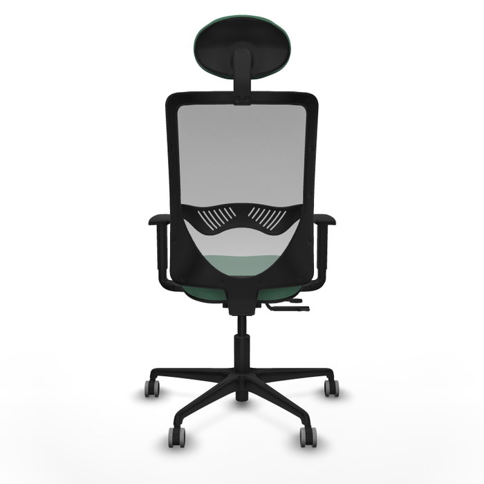 PIQUERAS Y CRESPO Silla de oficina Zulema con mecanismo Sincro/Traslack, Verde esmeralda y Gris PIQUERAS Y CRESPO Silla de oficina Zulema con mecanismo Sincro/Traslack, Verde esmeralda y Gris