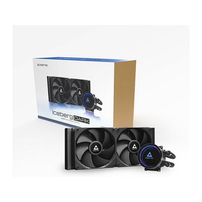 Chieftec Iceberg 240 DARK Refrigeración Líquida para CPU Intel 1700/1200/115X y AMD AM5/AM4/AM3+/AM2+/AM2