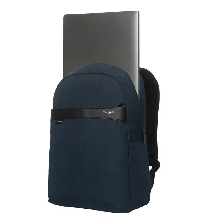 Targus GeoLite EcoSmart Mochila de Viaje para Portátil de 15" y 16", Color Marina, A Prueba de Agua y Unisex, con Materiales Reciclados