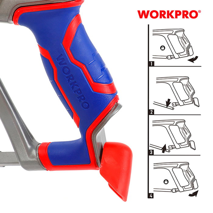 Workpro Sierra de arco para metales, 24 tpi, 300 x 12 mm Workpro Sierra de arco para metales, 24 tpi, 300 x 12 mm