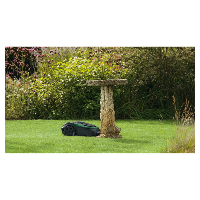 Bosch Indego XS 300 Robot cortacésped para hasta 300 m², Ancho de corte 19 cm, Altura 3-5 cm, Negro/Verde