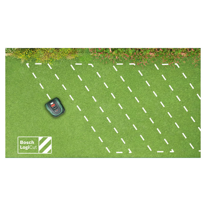 Bosch Indego XS 300 Robot cortacésped para hasta 300 m², Ancho de corte 19 cm, Altura 3-5 cm, Negro/Verde