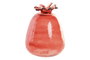 DKD Home Decor Jarrón de Cristal Granada Granate 18x18x22,5 cm