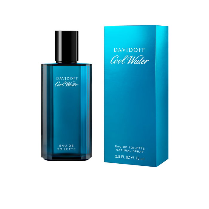 Davidoff Cool Water Eau de Toilette Vaporizador para Hombre 75 ml - Fragancia Aventurera Acuática y Fresca