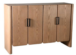 DKD Home Decor Buffet Abeto y Metal Marrón 120x35x80