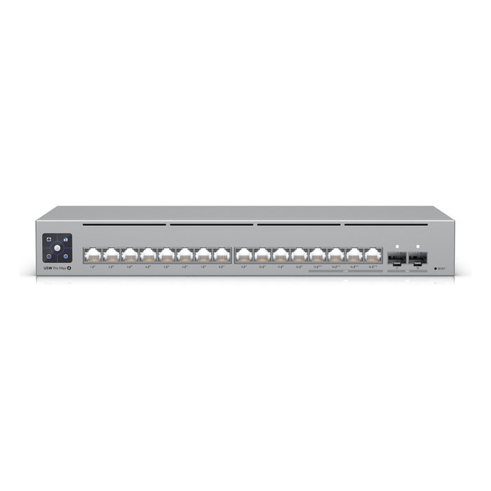 Ubiquiti UniFi USW-Pro-Max-16-PoE Switch de Capa 3 con 16 puertos y 180W PoE