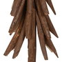 Figura Árbol Marrón Madera Paulonia 34 X 20 X 108 cm