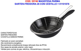 MAGEFESA Parma Sartén-Freidora de 26 cm con Cestillo