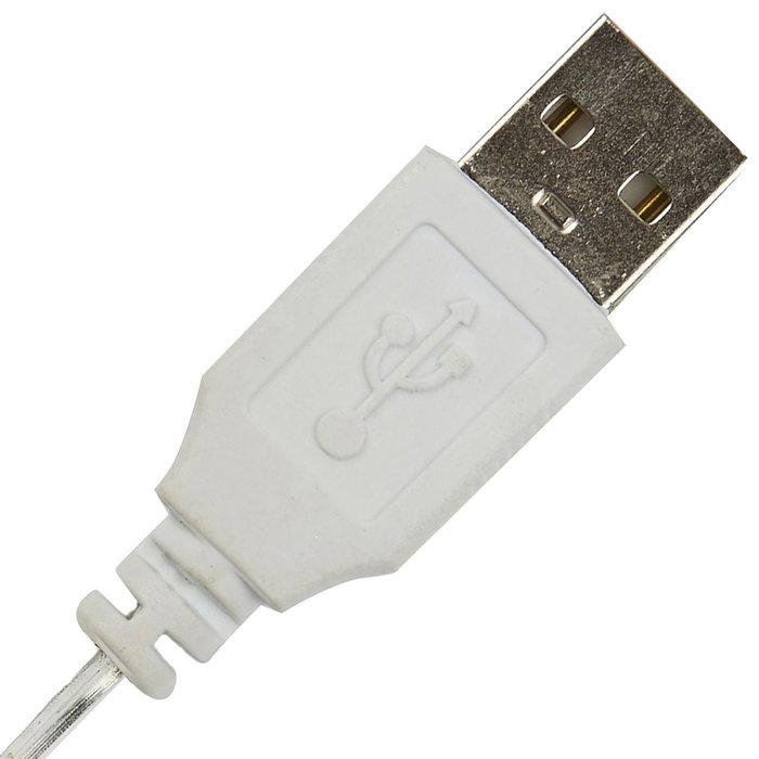 Home Deco Factory Guirnalda de Luz 15 LED USB Rosa 2700K 150cm