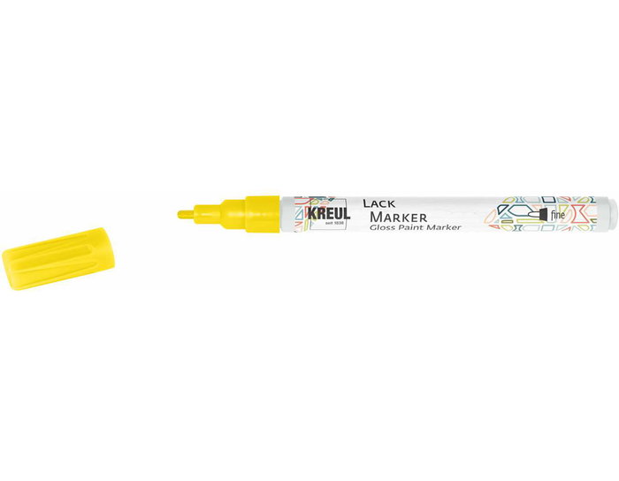 Kreul Rotulador de tinta brillante Gloss amarillo punta fina 1-2mm Kreul Rotulador de tinta brillante Gloss amarillo punta fina 1-2mm