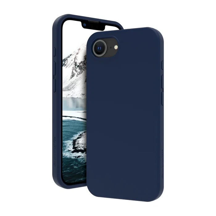 Dbramante1928 Funda de Silicona Azul Pacífico para Apple iPhone 16e - Compatible con Pantalla de 15.5 cm (6.1")