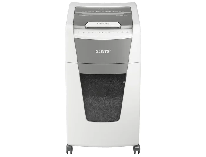 Leitz IQ Auto+ Office 300 P5 Destructora de Papel Automática para Oficina, 300 Hojas, Nivel de Seguridad P5, Blanca Leitz IQ Auto+ Office 300 P5 Destructora de Papel Automática para Oficina, 300 Hojas, Nivel de Seguridad P5, Blanca
