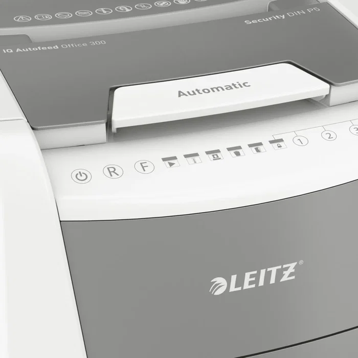 Leitz IQ 300 Autofeed P5 Destructora de Documentos Blanca Leitz IQ 300 Autofeed P5 Destructora de Documentos Blanca