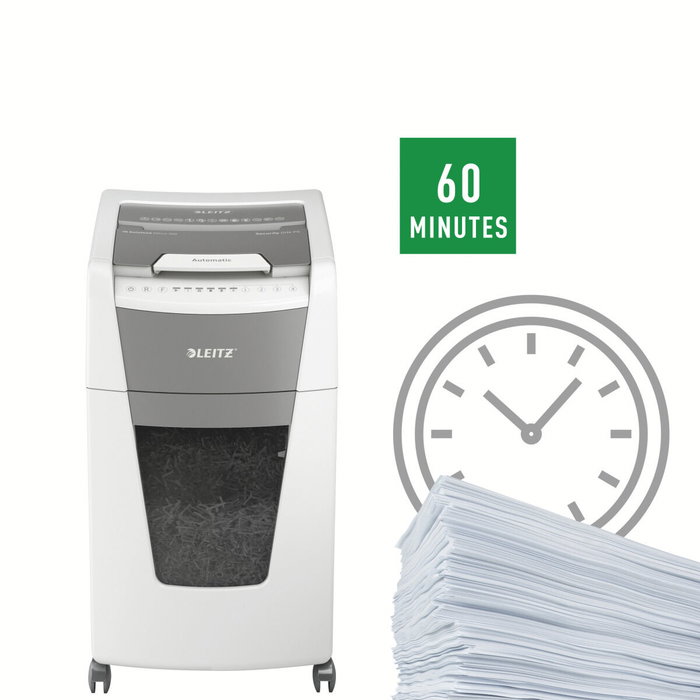 Leitz IQ 300 Autofeed P5 Destructora de Documentos Blanca Leitz IQ 300 Autofeed P5 Destructora de Documentos Blanca