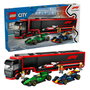 LEGO City Camión de F1 con Coches RB20 y AMR24