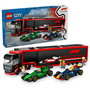 LEGO City Camión de F1 con Coches RB20 y AMR24