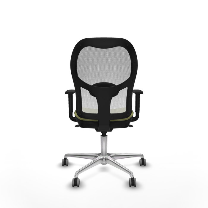 PIQUERAS Y CRESPO Silla de oficina Jorquera con mecanismo Sincro, verde oliva y blanco PIQUERAS Y CRESPO Silla de oficina Jorquera con mecanismo Sincro, verde oliva y blanco