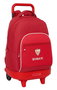 Safta Mochila Grande con Ruedas Compact Exterior Resistente Sevilla FC 33x45x22 cm