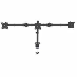 StarTech.com Brazo para 3 Monitores de Escritorio - Soporte VESA Ergonómico, Ajuste de Altura, para 3 Monitores hasta 24" (61 cm), Capacidad 24 kg, Montaje por Abrazadera, Negro