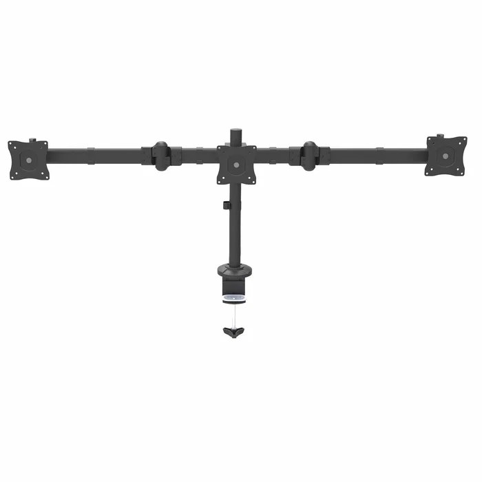 StarTech.com Brazo para 3 Monitores de Escritorio - Soporte VESA Ergonómico, Ajuste de Altura, para 3 Monitores hasta 24" (61 cm), Capacidad 24 kg, Montaje por Abrazadera, Negro StarTech.com Brazo para 3 Monitores de Escritorio - Soporte VESA Ergonómico, Ajuste de Altura, para 3 Monitores hasta 24" (61 cm), Capacidad 24 kg, Montaje por Abrazadera, Negro