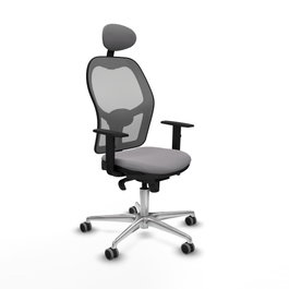 PIQUERAS Y CRESPO Silla de oficina Jorquera Gris con mecanismo Sincro