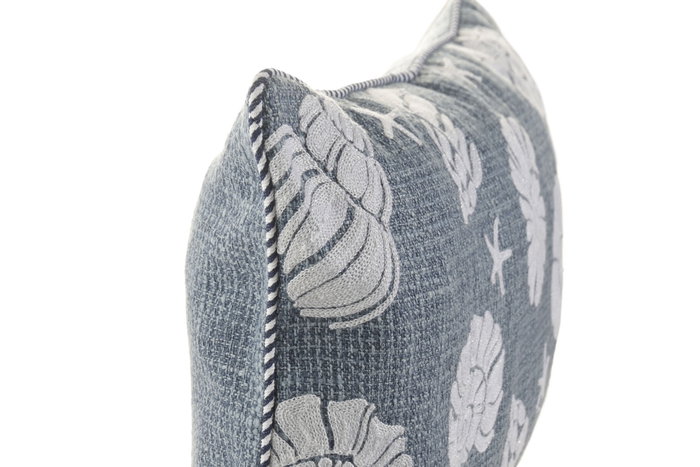 DKD Home Decor Cojín de Lino Azul 60x10x35 cm DKD Home Decor Cojín de Lino Azul 60x10x35 cm