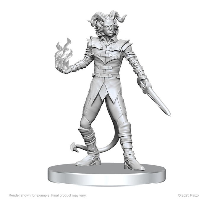 Pathfinder Deep Cuts Miniaturas sin pintar Vordine (Infantry Devil) & Pitborn Rogue