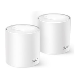TP-Link Deco X1500 Sistema Mesh Wi-Fi 6 de Doble Banda (2,4+5 GHz) 1500 Mbps, Blanco, 2 Nodos, Control Parental, MU-MIMO, WPA3