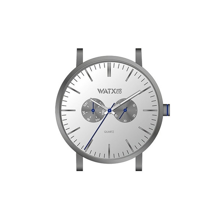 Reloj Unisex Watx & Colors WXCA2703 Gris Plateado (Ø 44 mm) Reloj Unisex Watx & Colors WXCA2703 Gris Plateado (Ø 44 mm)