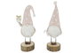 DKD Home Decor Figura de Madera Gnomo Surtido de 2 Unidades
