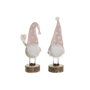 DKD Home Decor Figura de Madera Gnomo Surtido de 2 Unidades