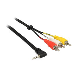 DeLOCK Cable de audio 3,5 mm a 3 x RCA 1,5 m
