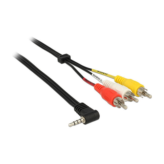 DeLOCK Cable de audio 3,5 mm a 3 x RCA 1,5 m DeLOCK Cable de audio 3,5 mm a 3 x RCA 1,5 m
