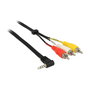 DeLOCK Cable de audio 3,5 mm a 3 x RCA 1,5 m